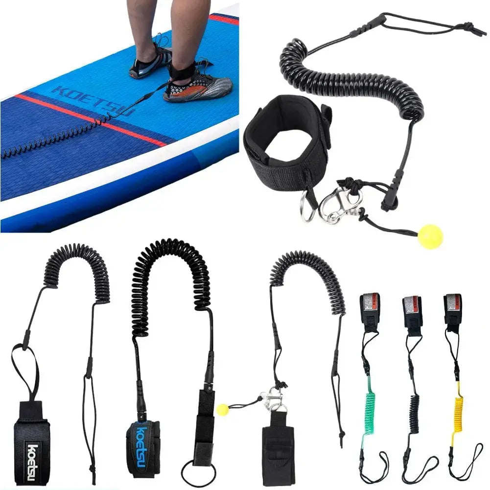 Sup Board Foot Leg Rope Quick Release Surfing Stand UP Paddle Board Ankle Leash Elastic Surfboard Safety Foot Rope Accessories - Beauty