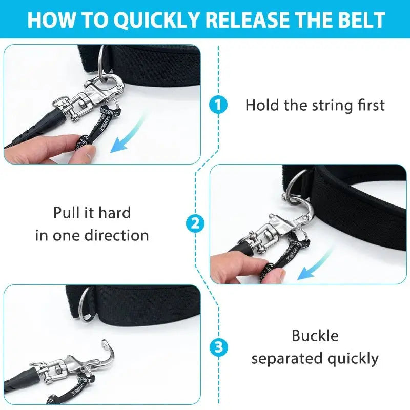 SUP Board Hydrofoil Rope Release Waist Leash Surfboard Leash Adjustable Quick Release Waist Rope For Surfboard Accessory - Beauty