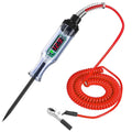 Test Light Automotive Circuit Tester 3 - 48V DC Digital LCD Display Prolong Spring Cable for Sedan,SUV,RV,Truck,Lawn Mower - Beauty