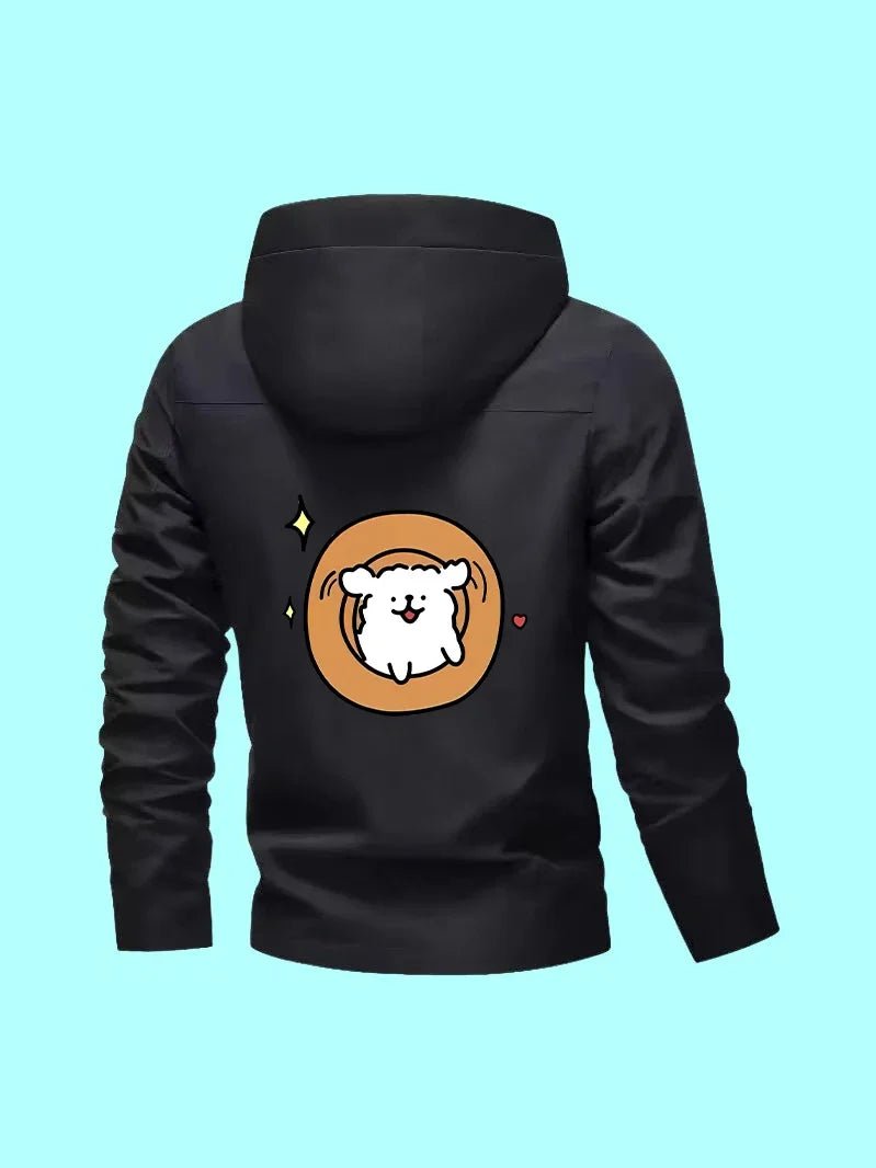 The Classic Men's Jacket Has New Slim - fit Style, Casual Vibe, Sports Prints, Good for Outings and Home Relaxing. - Beauty