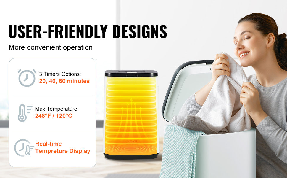 SucceBuy Towel Warmer 20L/25L/35L Towel Warmer Bucket with Auto Shut Off Child Lock LED Screen for Bathroom Spa Bathrobe Blanket
