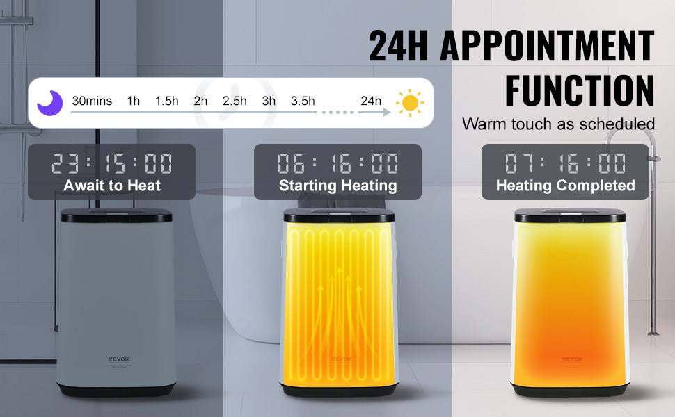 SucceBuy Towel Warmer 20L/25L/35L Towel Warmer Bucket with Auto Shut Off Child Lock LED Screen for Bathroom Spa Bathrobe Blanket