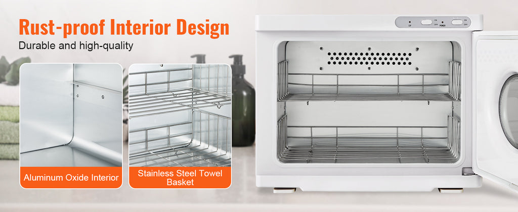SucceBuy Hot Towel Warmer 8/23L Large Capacity with See Through Window 2-in-1 Quick All-round Heating for Facials SPA Massage Salon
