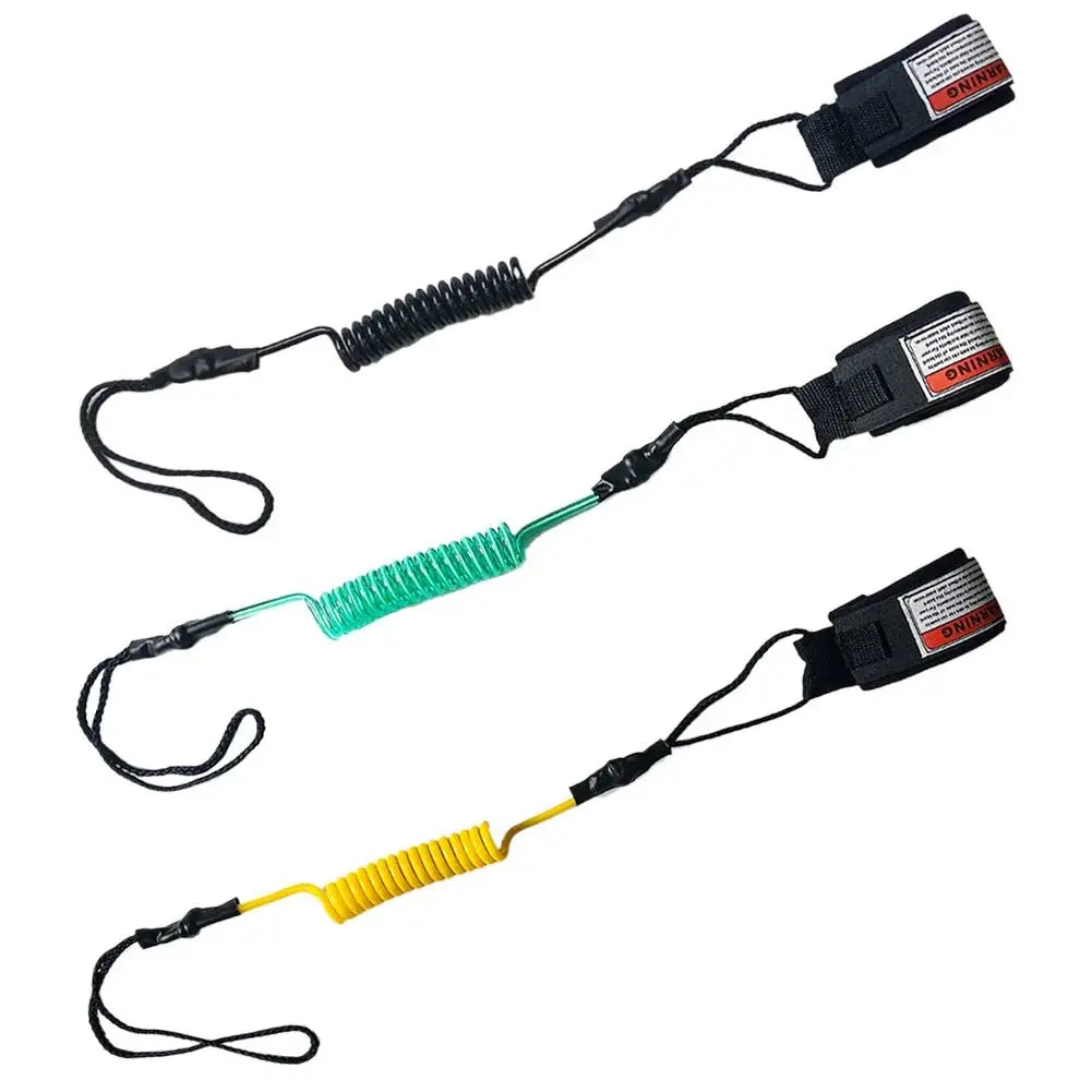 TPU Surfboard Leash Adjustable Coiled SUP Spring Wrist Strap Stand - Up Paddle Leg Rope Shortboard Longboard Surfing Accessories - Beauty