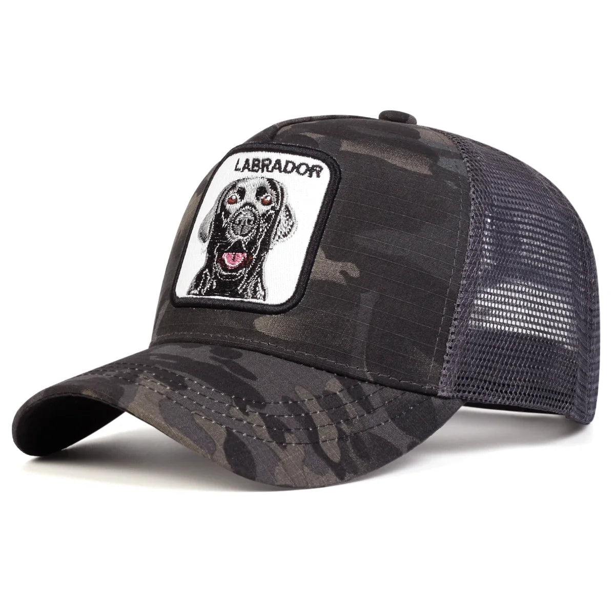 Unisex LABRADOR Dog Embroidery Baseball Net Caps Spring and Summer Outdoor Adjustable Casual Hats Sunscreen Hat Sports Cap - Beauty