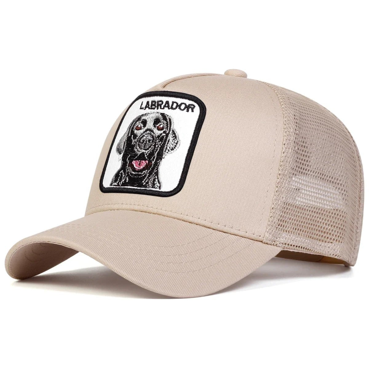 Unisex LABRADOR Dog Embroidery Baseball Net Caps Spring and Summer Outdoor Adjustable Casual Hats Sunscreen Hat Sports Cap - Beauty