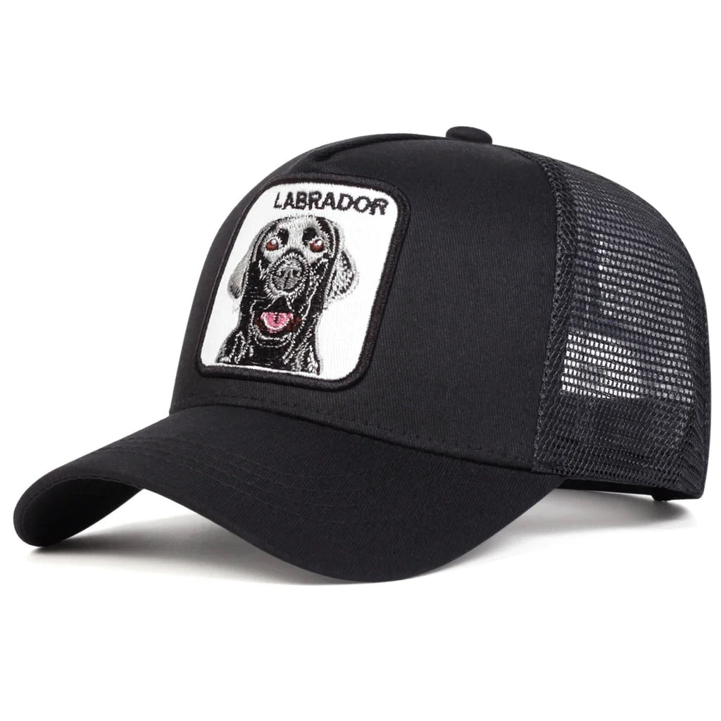 Unisex LABRADOR Dog Embroidery Baseball Net Caps Spring and Summer Outdoor Adjustable Casual Hats Sunscreen Hat Sports Cap - Beauty