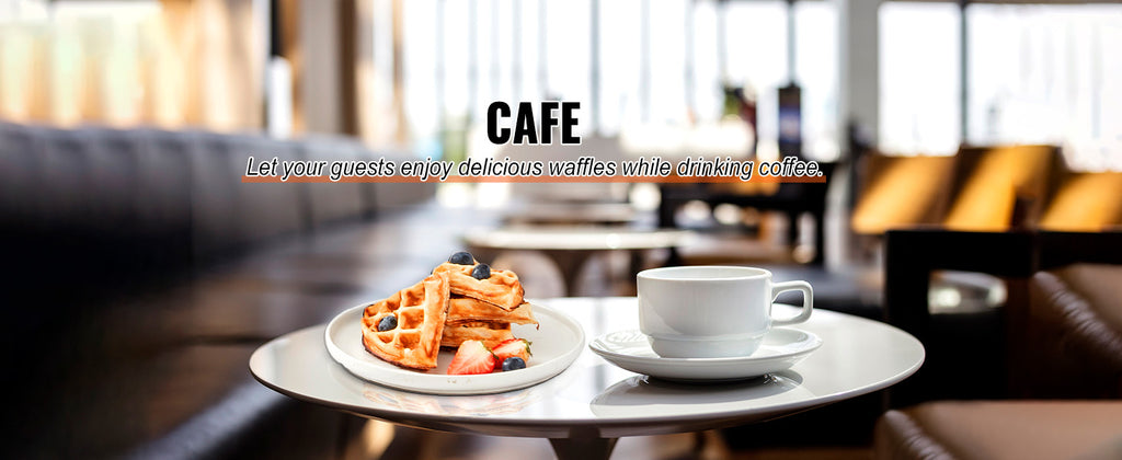 SucceBuy Electric Waffle Maker Stainless Steel Round Waffle Iron Non-Stick Waffle Baker Machine Teflon-Coated Baking Pans