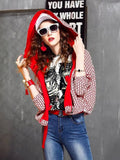 women oversized cropped hoodie jacket casual zip up lightweight spring fall outerwear - Beauty