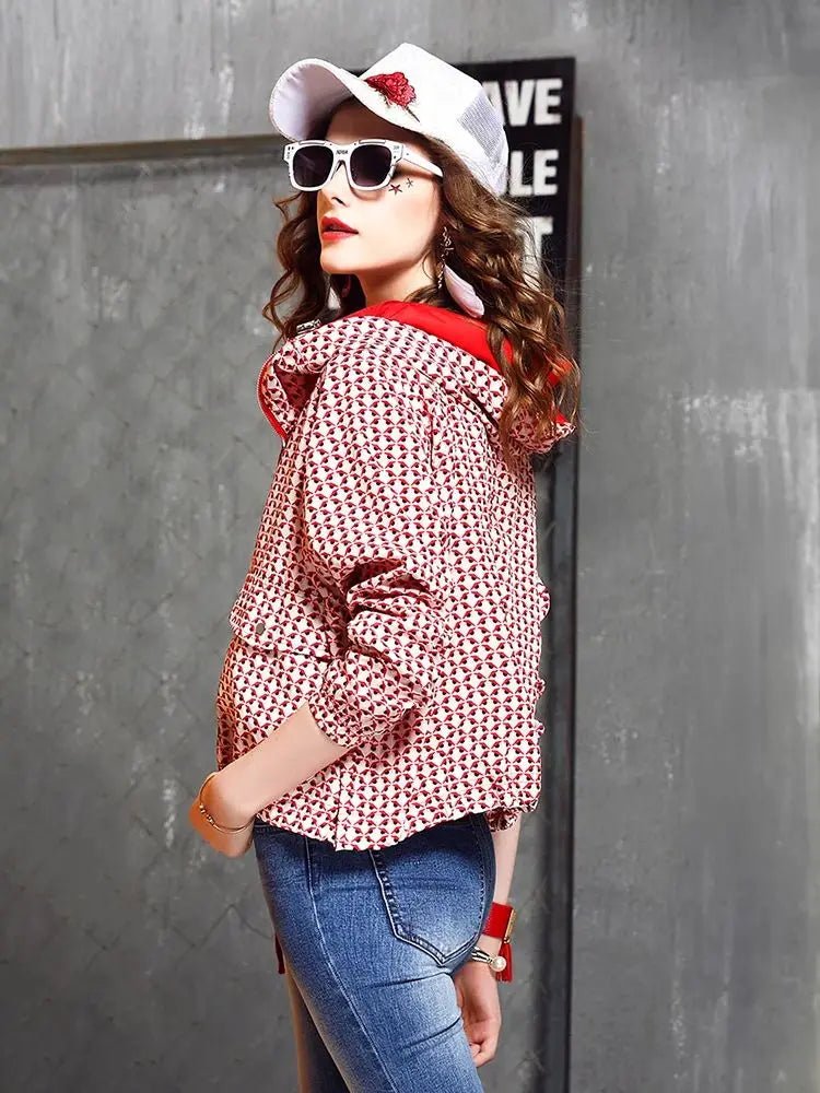 women oversized cropped hoodie jacket casual zip up lightweight spring fall outerwear - Beauty
