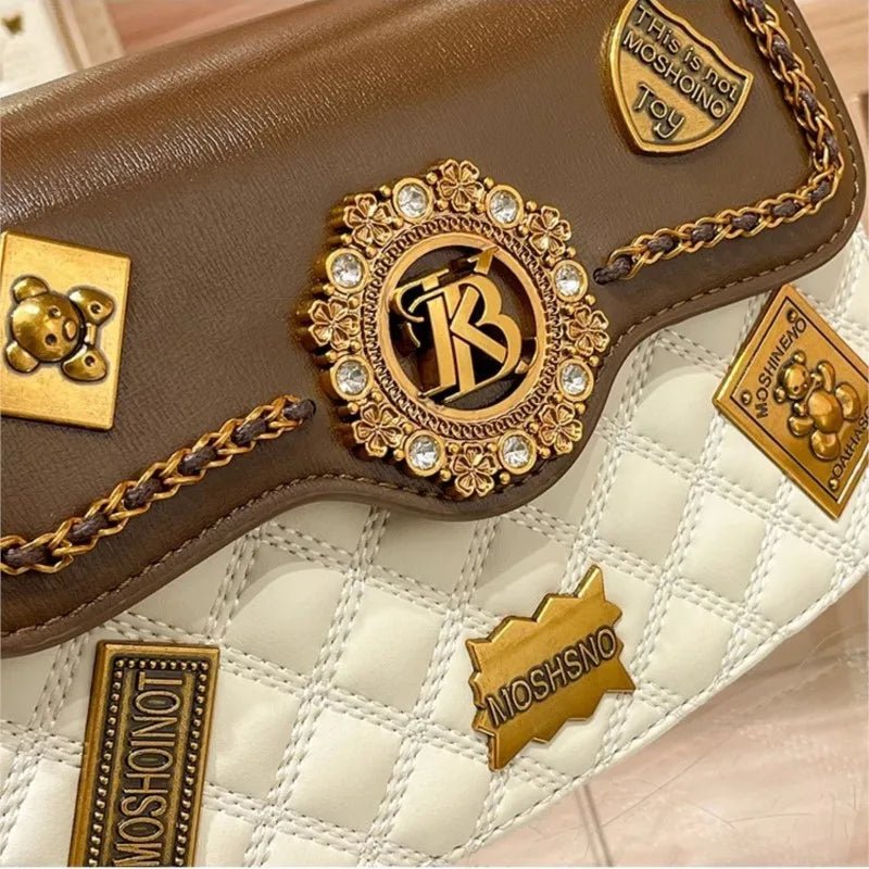 Women's handbag designer brand handbag women's 2024 new spring/summer high - end texture single shoulder crossbody - Beauty