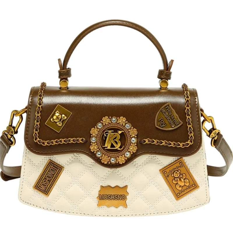 Women's handbag designer brand handbag women's 2024 new spring/summer high - end texture single shoulder crossbody - Beauty