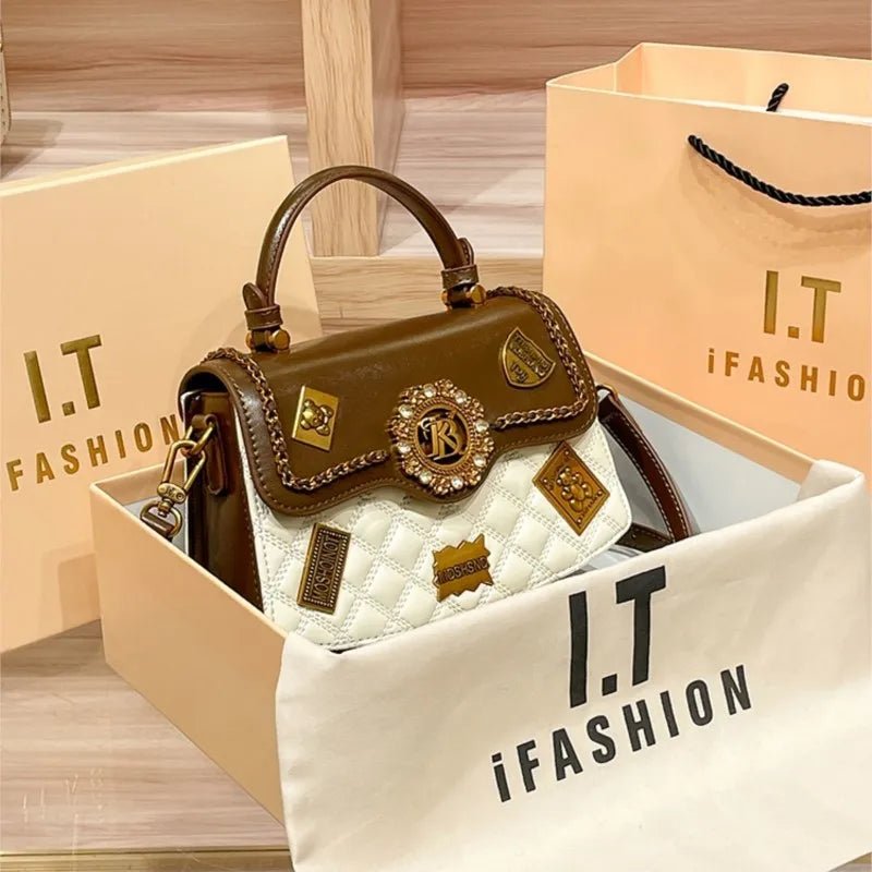 Women's handbag designer brand handbag women's 2024 new spring/summer high - end texture single shoulder crossbody - Beauty
