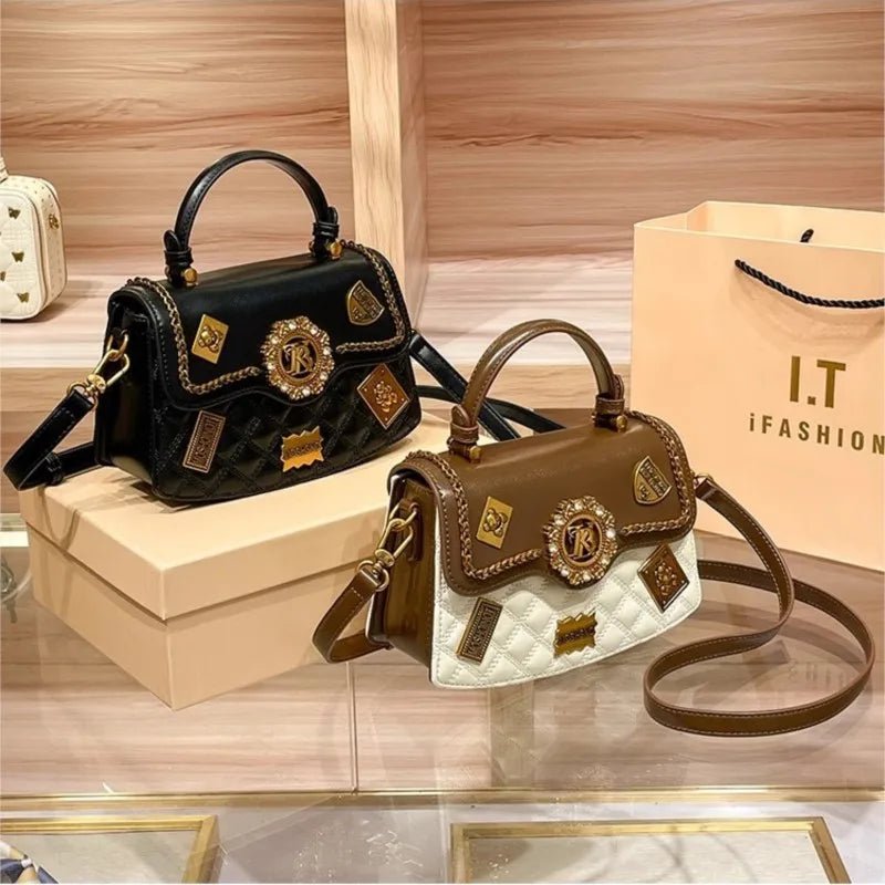Women's handbag designer brand handbag women's 2024 new spring/summer high - end texture single shoulder crossbody - Beauty