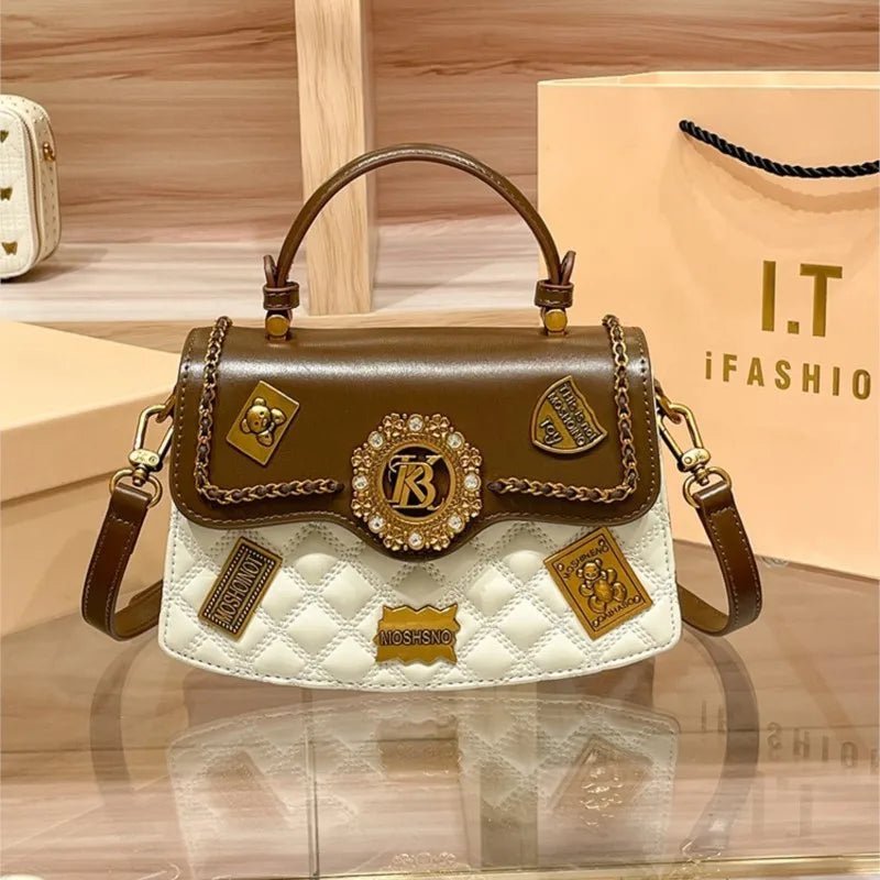 Women's handbag designer brand handbag women's 2024 new spring/summer high - end texture single shoulder crossbody - Beauty