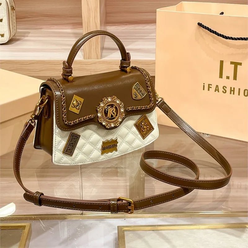 Women's handbag designer brand handbag women's 2024 new spring/summer high - end texture single shoulder crossbody - Beauty