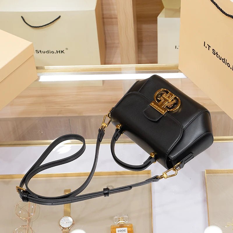 Women's handbag, genuine leather handbag, women's 2024 new spring/summer haute couture designer single shoulder crossbody small - Beauty