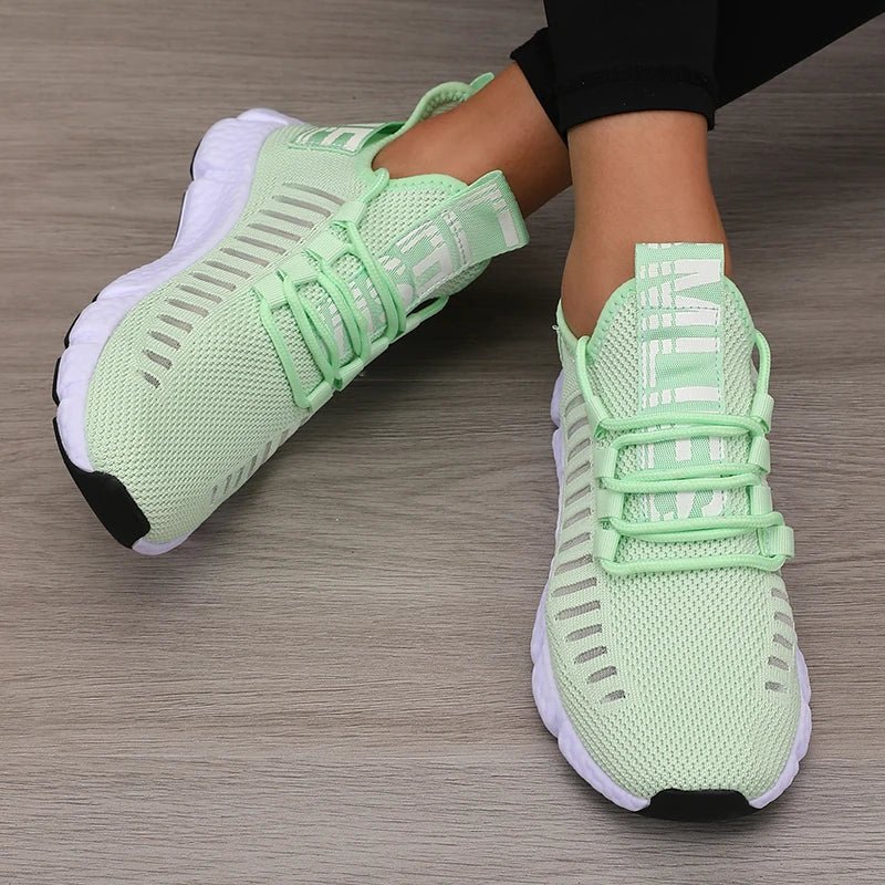 Women's Platform Sports Shoes with Fashionable Trendy Design Breathable Comfortable Shoes Outdoor Hiking Walking Casual Shoes - Beauty
