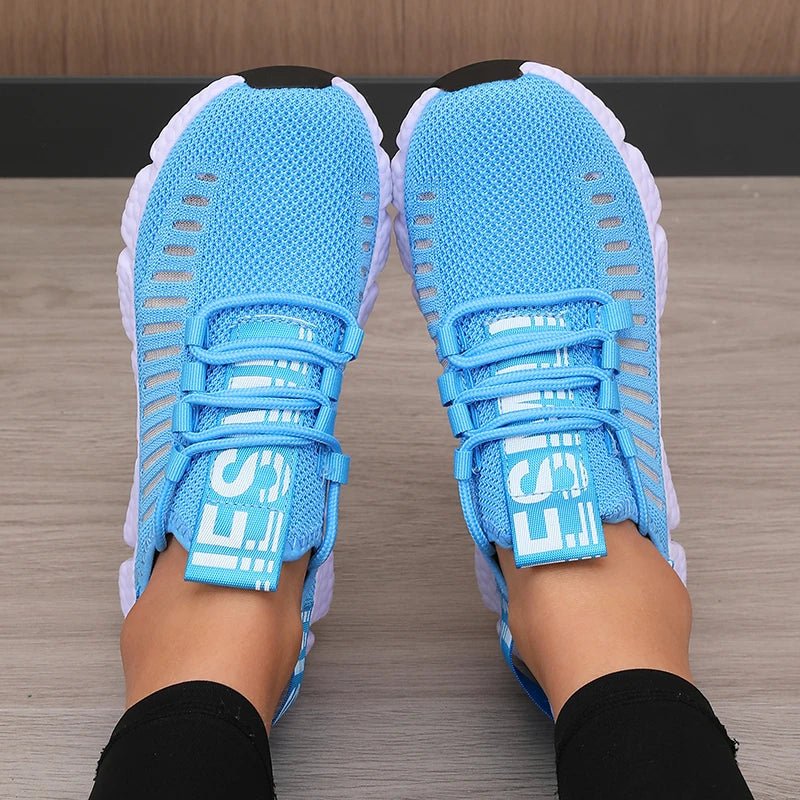 Women's Platform Sports Shoes with Fashionable Trendy Design Breathable Comfortable Shoes Outdoor Hiking Walking Casual Shoes - Beauty