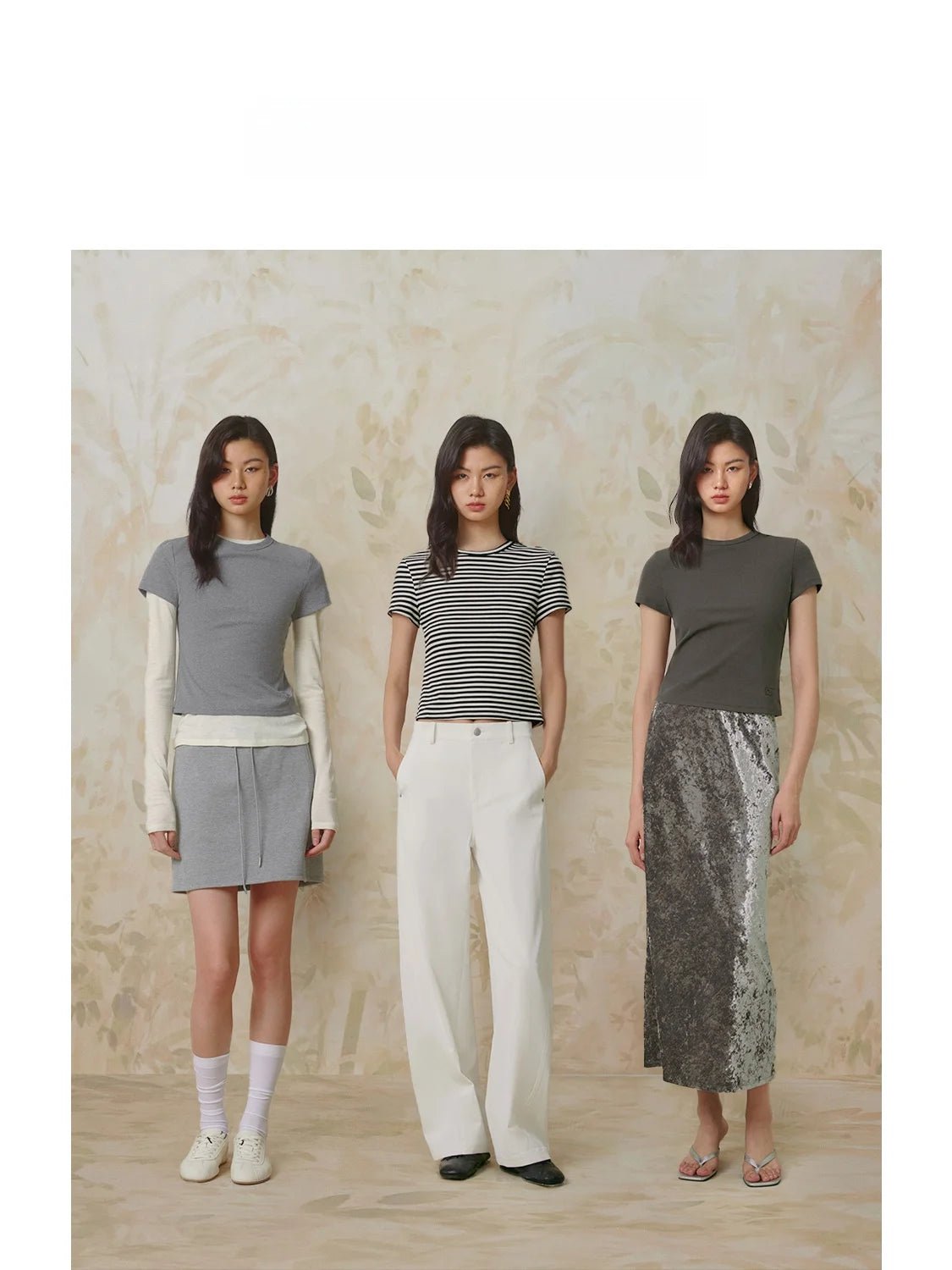 ZhiZhi Casual ort Sve T - irt Women's Slim Fit Color Top Classic Sle Cotton Blend round Ne Commute Faion - Beauty