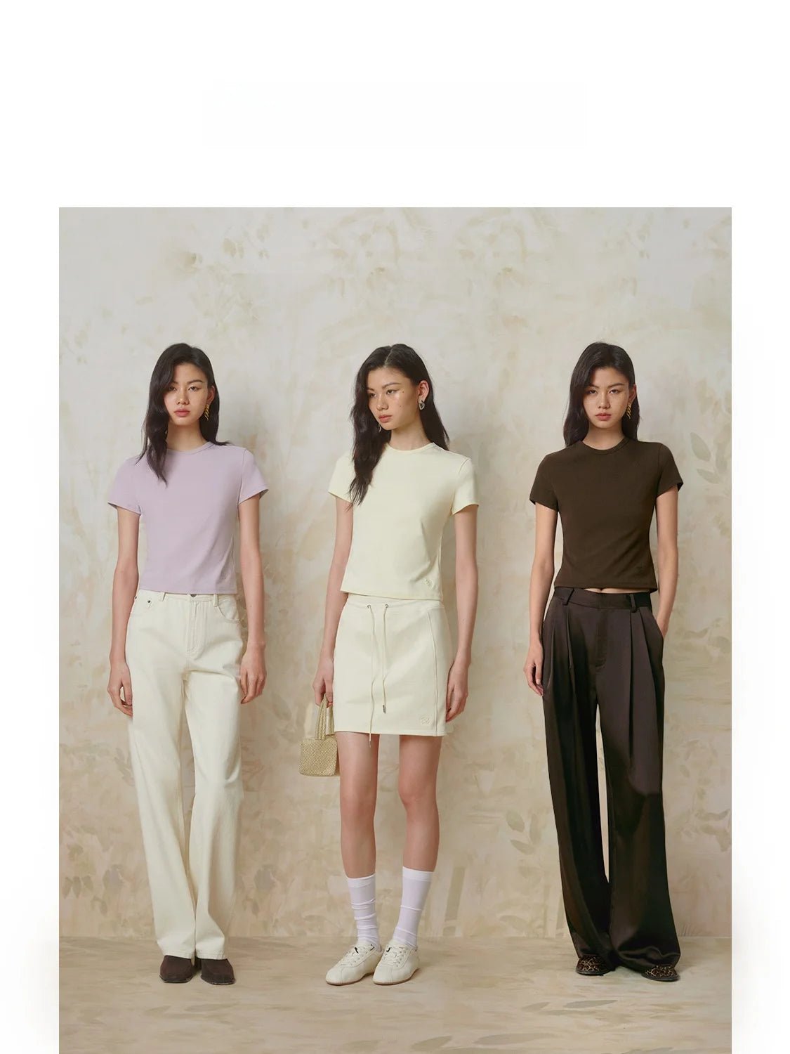ZhiZhi Casual ort Sve T - irt Women's Slim Fit Color Top Classic Sle Cotton Blend round Ne Commute Faion - Beauty